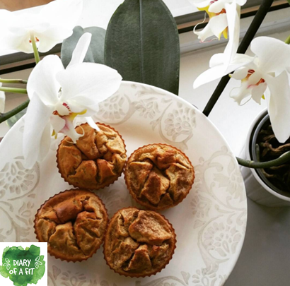 muffins banano almendras
